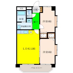 八丁牟田駅 徒歩9分 3階の物件間取画像